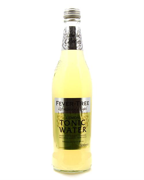 Fever-Tree Uppfriskande Lätt Lemon Tonic Water - Perfekt för Gin och Tonic 50 cl