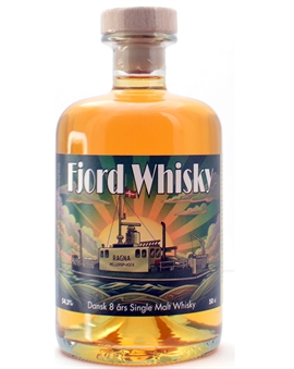 Fjord Whisky 8 år Dansk Single Malt Whisky Enghaven 50 cl 54,3%