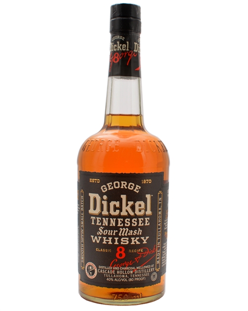 George Dickel No. 8 Sour Mash Tennessee Whisky 75 cl 40%