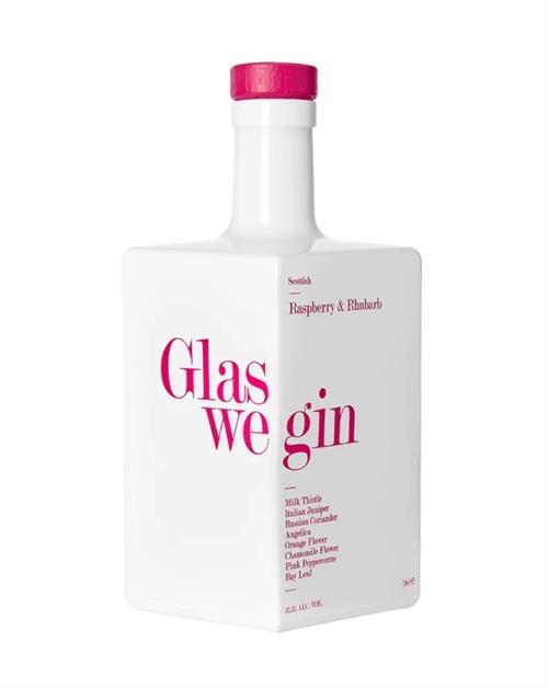 Glaswegin Scotch Gin för hallon och rabarber