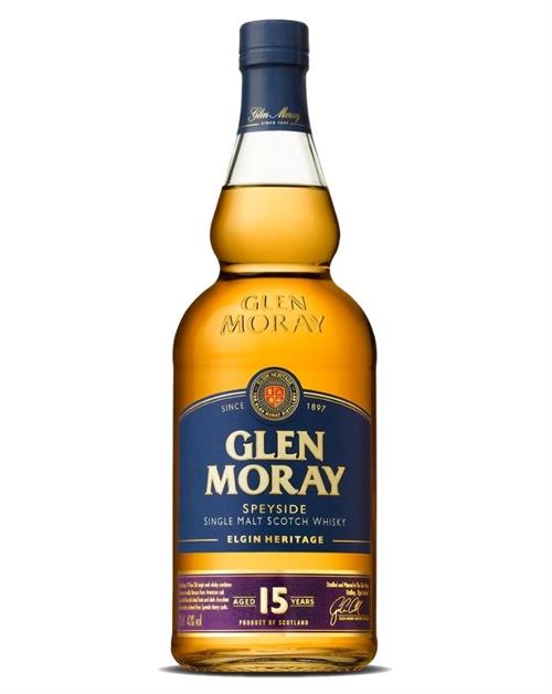 Glen Moray 15 år Single Speyside Malt innehåller 70 centiliter whisky med 40 procent alkohol