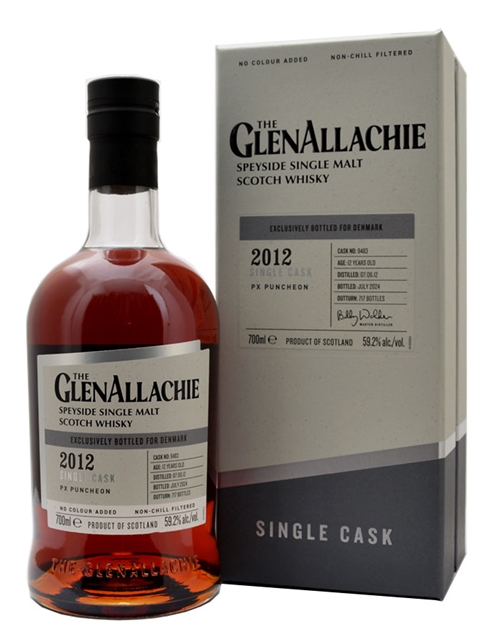 GlenAllachie 12 år Single Cask PX Puncheon Speyside Single Malt Scotch Whisky 70 cl 59,2%