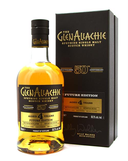 GlenAllachie Billy Walker 50-årsjubileum Future Edition 4 år Single Speyside Malt Scotch Whisky 60,2%