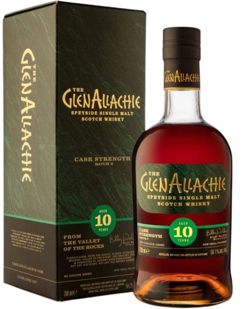 GlenAllachie 10 Years Cask Strength Batch 9 Single Speyside Malt Scotch Whisky 58,1%