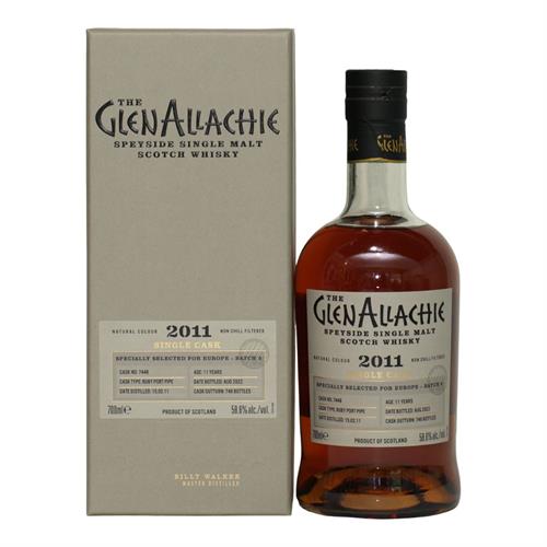 GlenAllachie 2011/2022 Port Pipe 11 år Europa Batch 5 Speyside Single Malt Whisky 58,6%