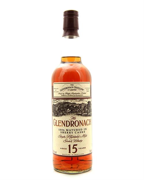 Glendronach 15 år 100% Sherrymognad Single Highland Malt Scotch Whisky 40%