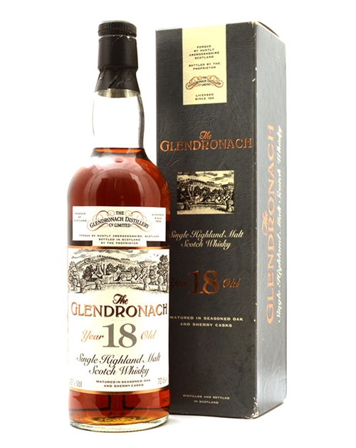 Glendronach 18 år Ek & Sherry Fat Old Version Single Highland Malt Scotch Whisky 70 cl 43%