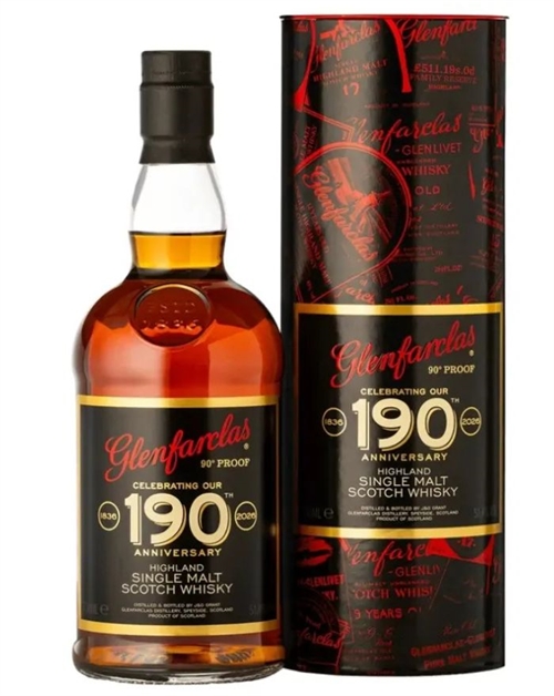 Glenfarclas 190 th Anniversary 90 British Proof Highland Single Malt Scotch Whisky 70 cl 51,4%