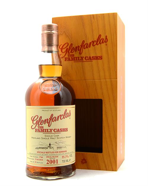 Glenfarclas 2001/2018 The Family Fat 17 år Single Highland Malt Scotch Whisky 55,3%