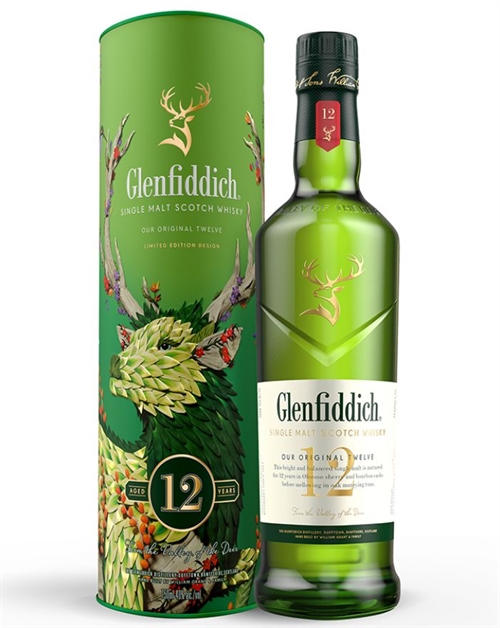 Glenfiddich 12 år Limited Design Our Original Twelve Single Speyside Malt Scotch Whisky 70 cl 40%