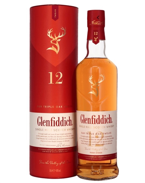 Glenfiddich 12 år Triple Oak Single Speyside Malt Scotch Whisky 40%