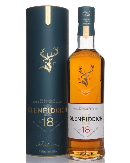 Glenfiddich 18 år Vår Small Batch Arton Single Speyside Malt Whisky 70 cl 40%