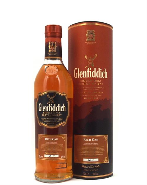 Glenfiddich 14 år Rich Oak Fregatten Jylland (Frigat Jylland) Single Speyside Malt Whisky 40%