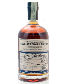 Glenlivet 1992/2010 Chivas Brothers Cask Strength Edition 17 år Single Highland Malt 59.3%