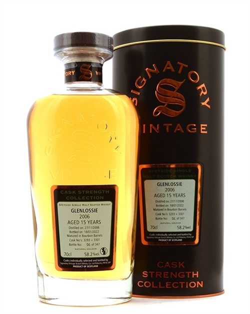 Glenlossie 2006 Signatur 15 år Bourbon Barrel Single Speyside Malt Whisky