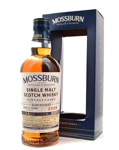 Glentauchers 2009/2022 Mossburn 13 år Single Speyside Malt Scotch Whisky 70 cl 57,8%