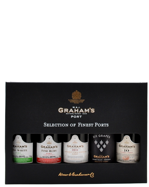 Graham\'s Selection of Finest Ports Miniatyrpaket Portvin Portugal 5x5 cl 20%