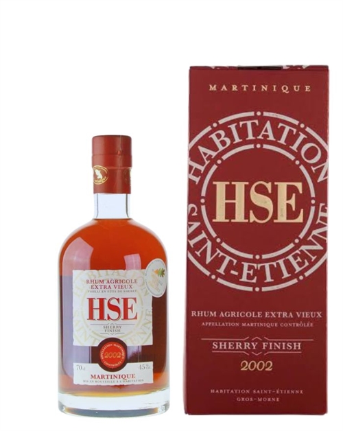 Habitation St. Etienne 2002 Sherry Finish Martinique Rhum Agricole flaska