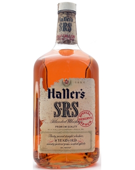 Hallers S.R.S. Special Reserve Stock American Blended Whiskey Vintage Flaska USA 175 cl 43%