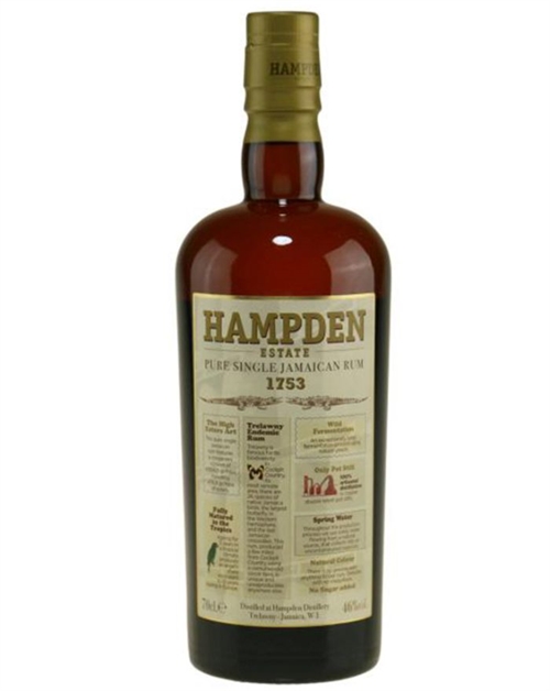 Hampden Estate 1753 Pure Single Jamaica Rum 70 cl 46%