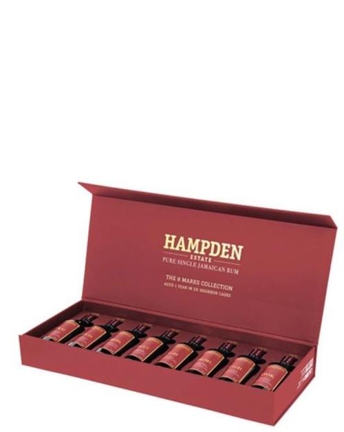 Hampden Estate Coffret 8 Marks Collection 1 Year Ex‑Bourbon Cask Pure Single Jamaica Rom 8×20 cl 52%