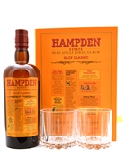 Hampden Estate HLCF Classic presentset med 2 glas Pure Single Jamaica Rom 70 cl 60%