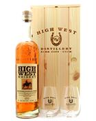High West presentförpackning Rendezvous Rye Whisky Small Batch USA 46%