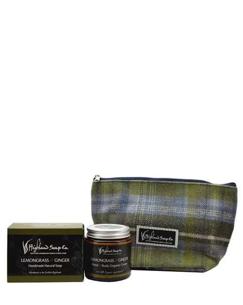 Highland Soap Co. Lemongrass & Ginger Hand- och Body Cream & Soap Gåvoset