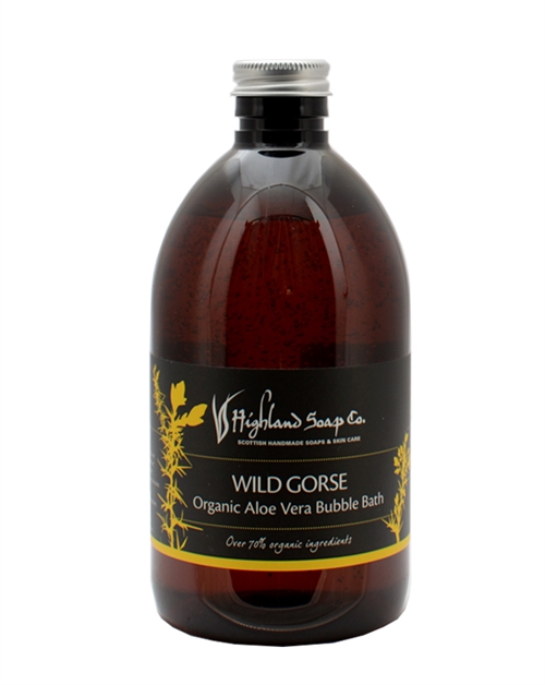 Highland Soap Co Wild Gorse Organic Aloe Vera Bubble Bath 500ml