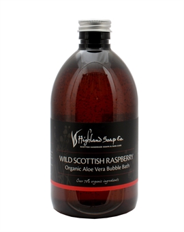 Highland Soap Co Wild Scottish Raspberry Ekologiskt Aloe Vera Bubbelbad 500 ml