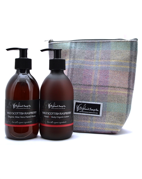Highland Soap Co Wild Scottish Raspberry Handgjord Hand Care Present Set