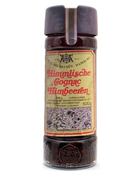 Himmlische Cognac Himbeeren L.W.C. Michelsen Vintage Flaske no 13 Tysk Fruktlikör 500g