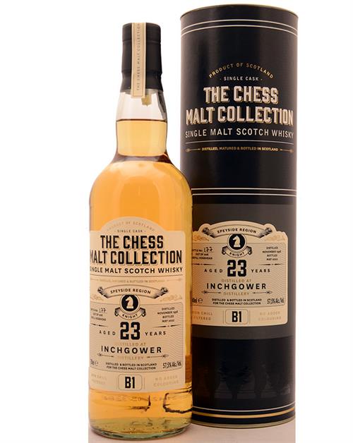 Inchgower 23 år The Chess Malt Collection B1 Single Island Malt Whisky 