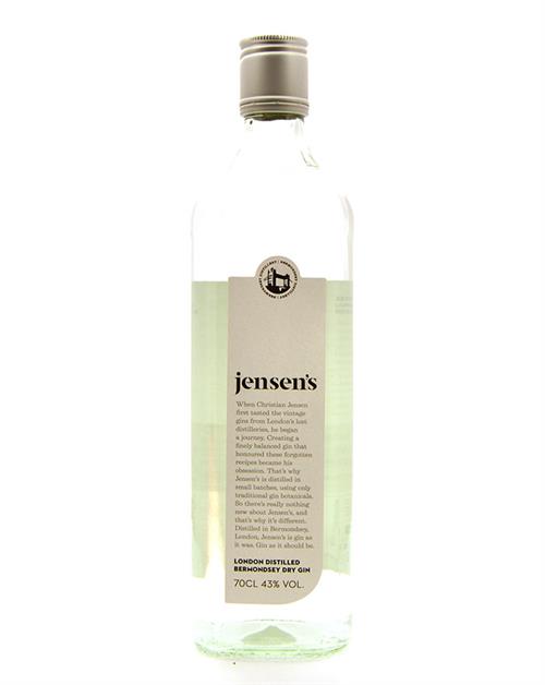 Jensen\'s London Destillered Bermondsey Dry Gin 70 cl 43%