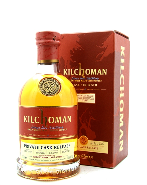 Kilchoman 2007/2017 Kolding Whiskylaug Bottle No. 180 Islay Single Malt Scotch Whisky 55%