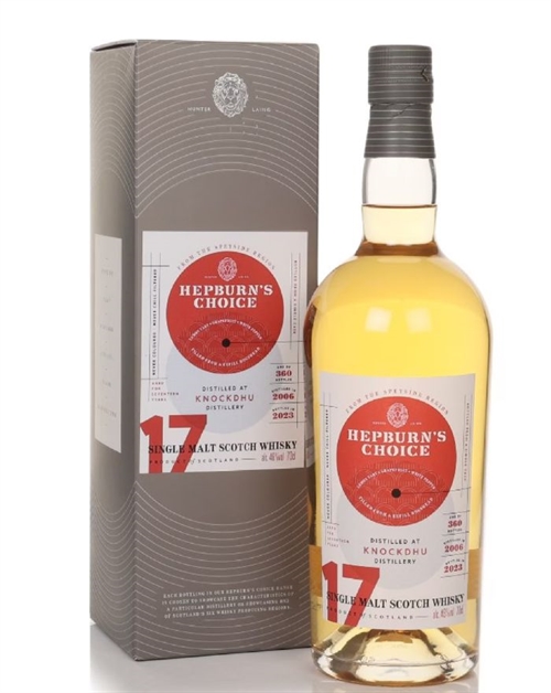 Knockdhu 2006 Hepburns Choice 17 år Speyside Single Malt Scotch Whisky 70 cl 46%