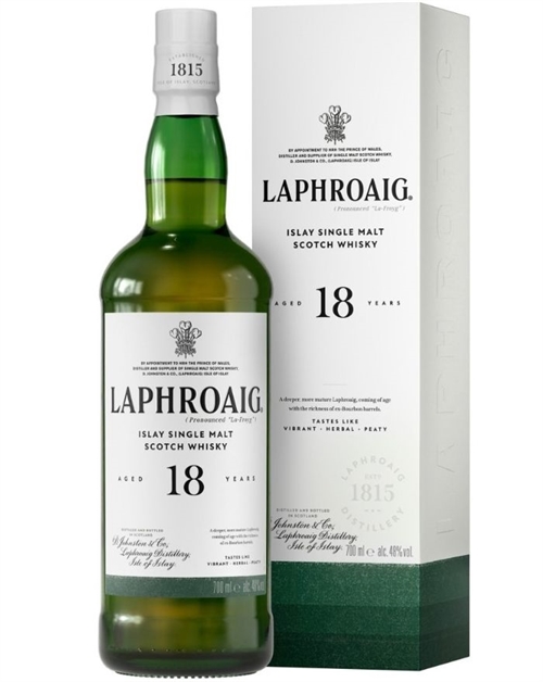 Laphroaig 18 år Islay Single Malt Whisky 48%