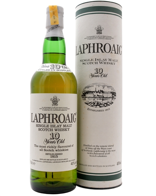 Laphroaig 10 år Old Version Single Islay Malt Whisky 40%