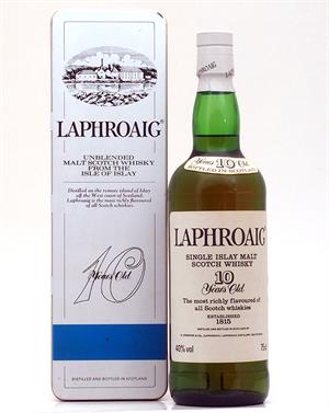 Laphroaig 10 år gammal Pre Royal Warrent 75cl oblandad Box Single Islay Malt Whisky 40%