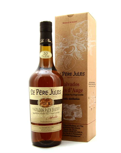 Le Pere Jules 20 år Frankrike Pays d\'Auge Calvados 70 cl 41%