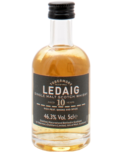 Ledaig Miniature 10 år Tobermory Single Isle of Mull Malt Scotch Whisky 5 cl 46,3%