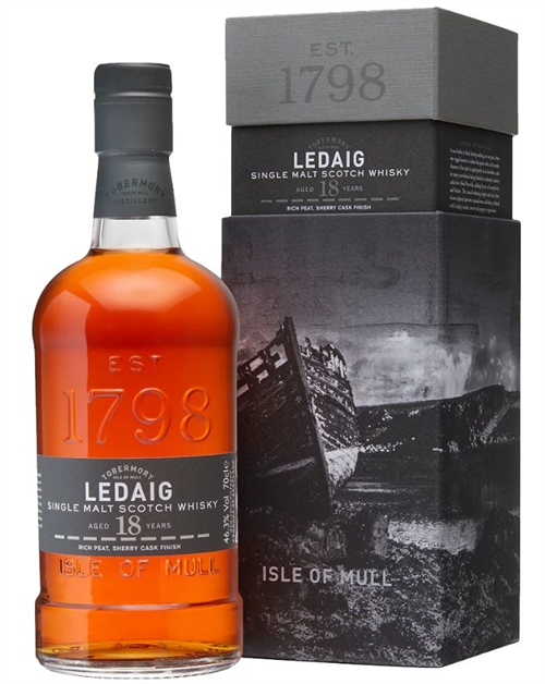 Ledaig 18 år Tobermory Single Malt Scotch Whisky 70 cl 46,3%