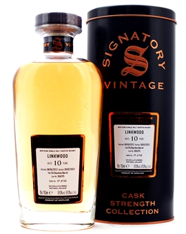 Linkwood 2012/2023 Signatory Vintage 10 år Bourbon Barrel Speyside Single Malt Scotch Whisky 70 cl 59%