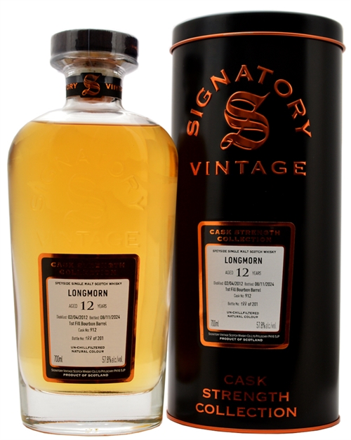 Longmorn 2012/2024 Signatory 12 år Single Speyside Malt Whisky 57,8%