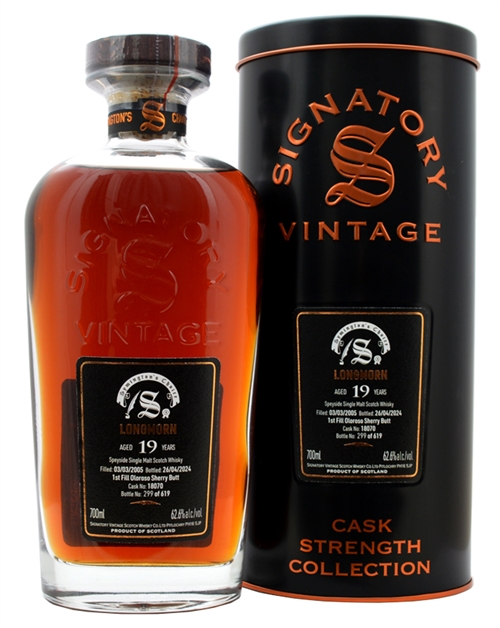 Longmorn 2005/2024 Symingtons Choice 19 år Signatory Single Highland Malt Whisky 62.6%