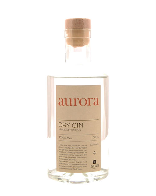 Lowlands Aurora Handgjord dansk London Dry Gin 50 cl 42%