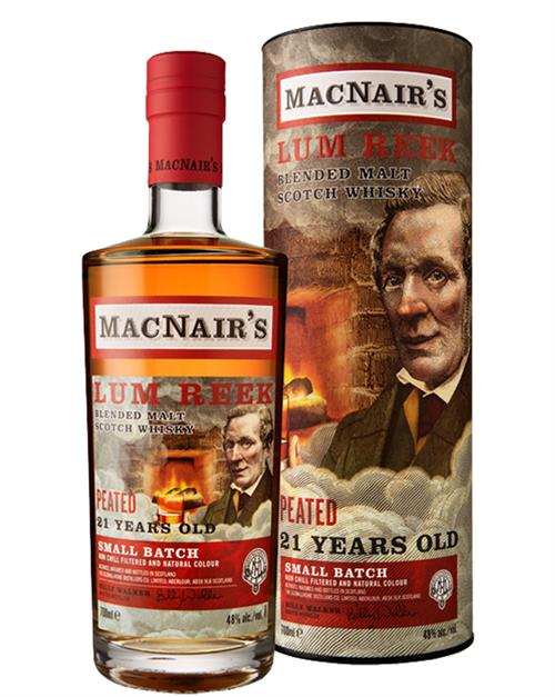 MacNair\'s Lum Reek 21 år gammal Small Batch Blended Malt Scotch Whisky 48%