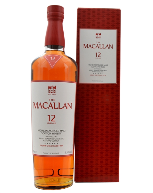 Macallan 12 år Sherry Oak Collection Highland Single Malt Scotch Whisky 70 cl 40%