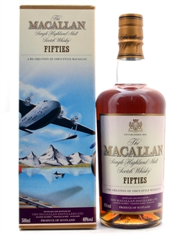 Macallan Travel Series 1950s Fifties Single Speyside Malt Whisky 50 cl 40 %