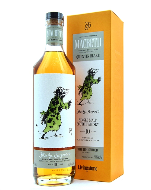 Macbeth Bloody Sergeant 10 år Blair Athol Single Malt Scotch Whisky 70 cl 51,8%